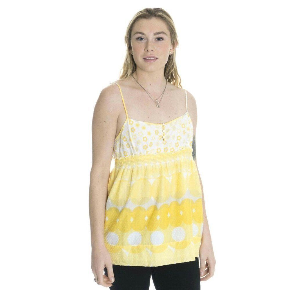 Juicy Couture Bliss Yellow Swiss Dot Waist Cami 6